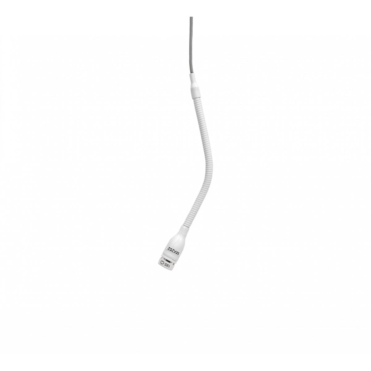 Micrófono mini-condens Supercardioide con Previo para montaje. Blanco.