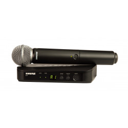 Sistema inalámbrico SM58 de mano con receptor de superficie. 606-630 Mhz.